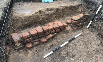 excavated wall