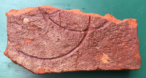 tile with graffiti